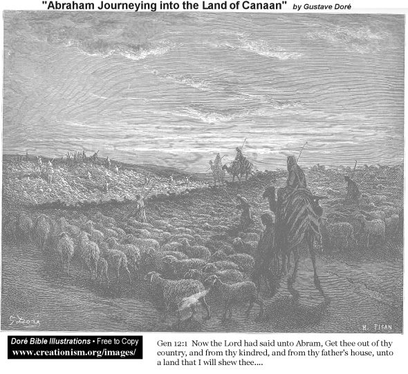 aGen1201Dore_AbrahamJourneyingIntoTheLandOfCanaan